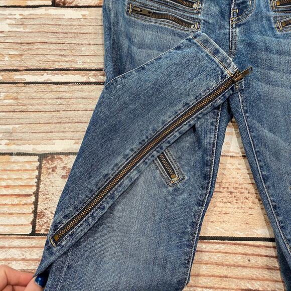 Current/Elliott skinny jeans w/zipper accent - Picture 4 of 6